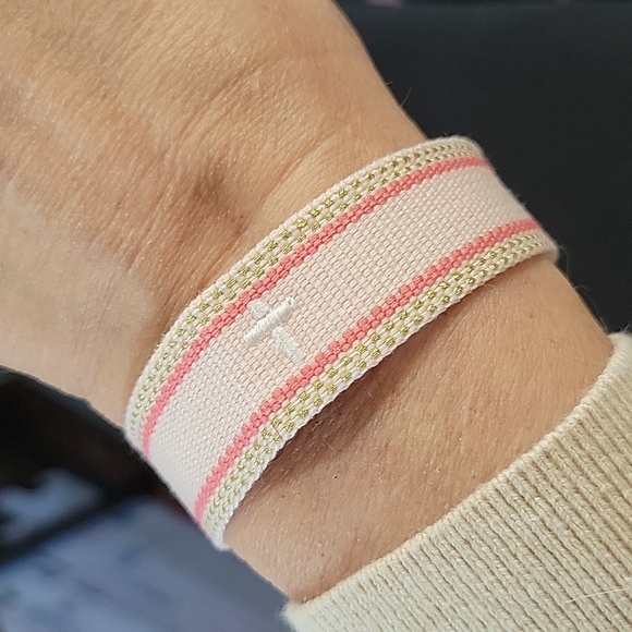 CHRISTIAN FIRST COMMUNION BAPTISM CONFIRMATION BRACELET, CHOICE OF COLOR - Picture 3 of 8